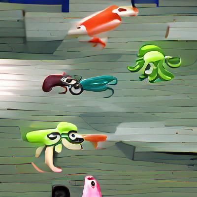 Squids at Play: An Animated Underwater Game