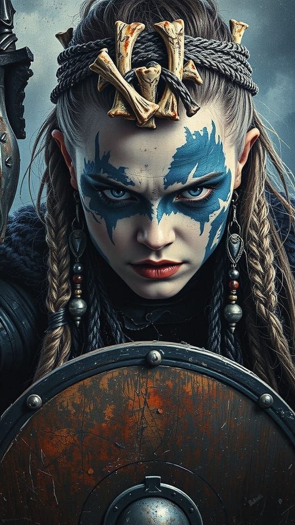 Valkyrie of Vengeance: A Hyper-Realistic Portrait