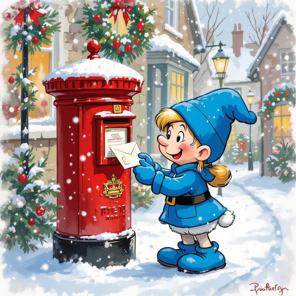 Smurf Posts Letter on Winter Street