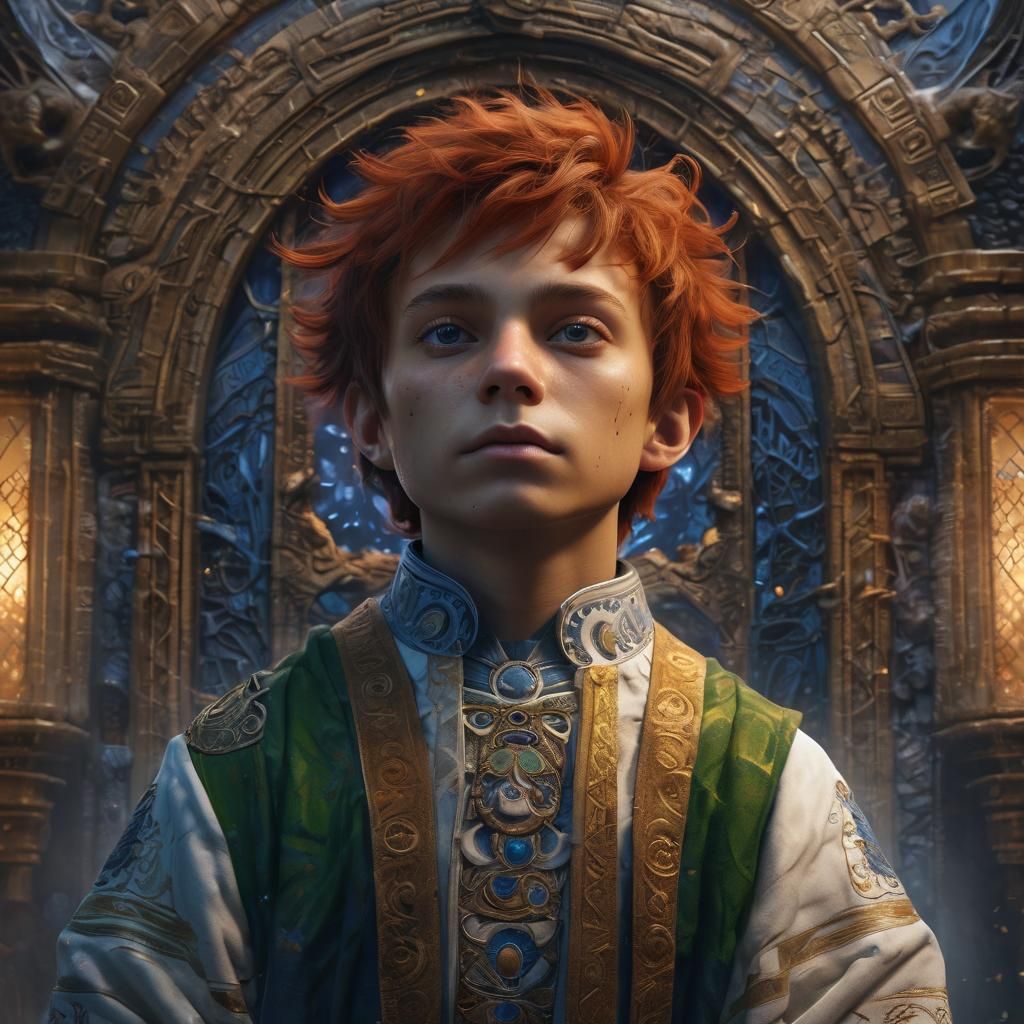 Mystical Alien Portrait in Fantasy Forest