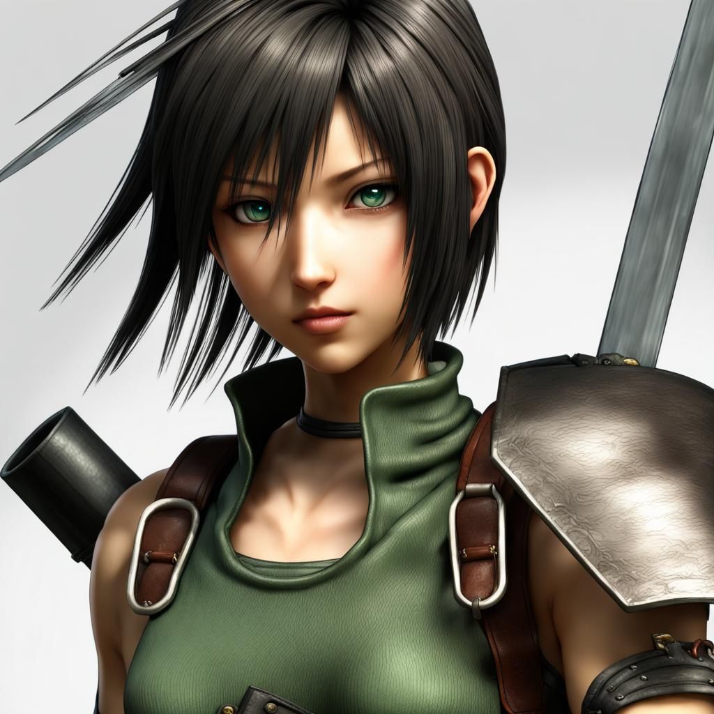 Yuffie Kisaragi: Agile Ninja Adventure in Hyperrealism