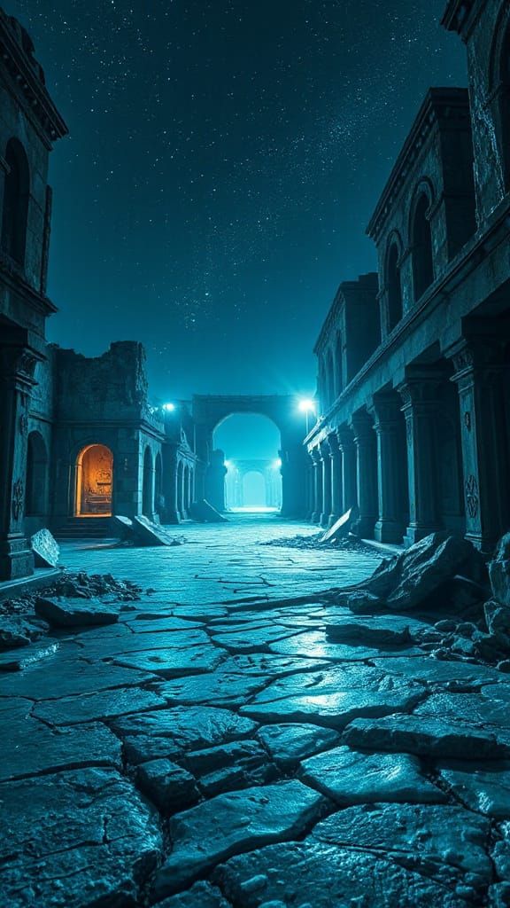 Alien Ruins Exploration on Frozen Planet