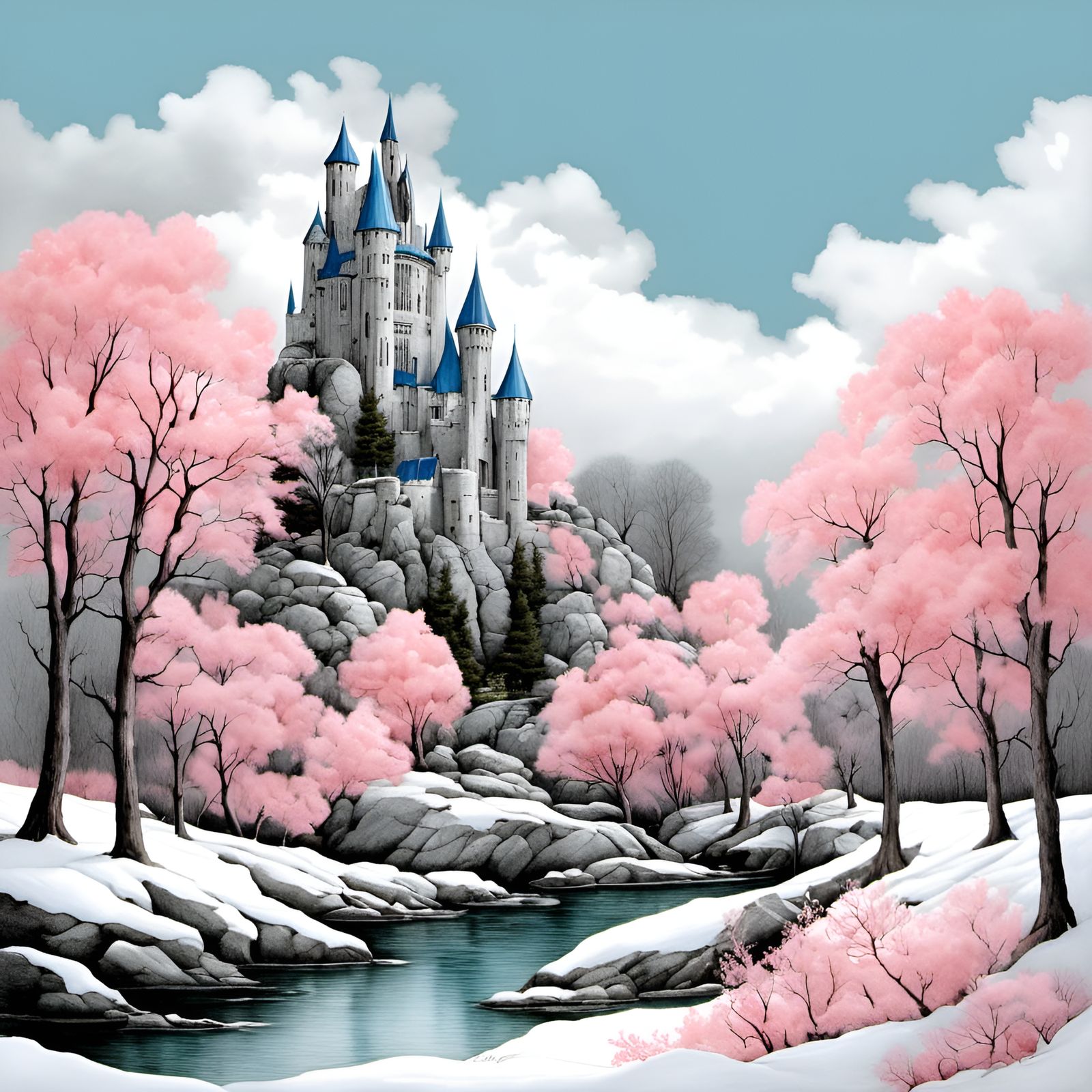 White Castle, Pink Trees