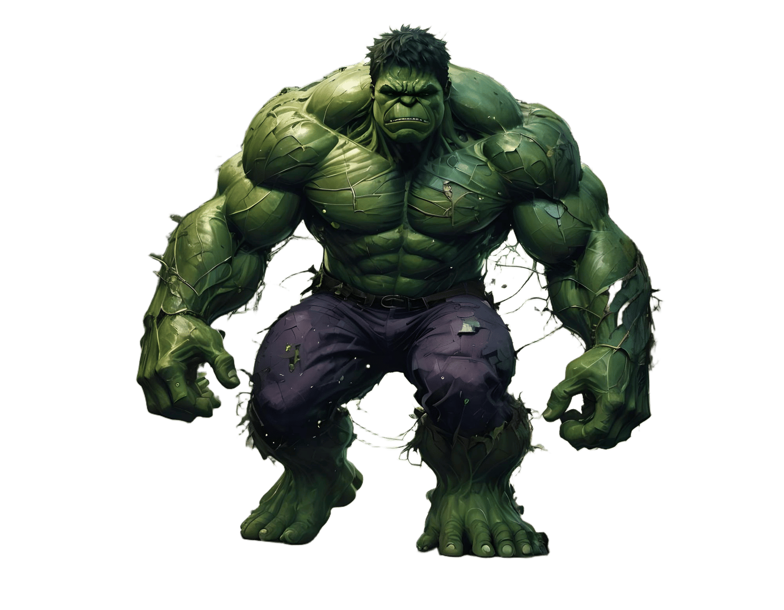 The Hulk in the City: Digital Art Concept