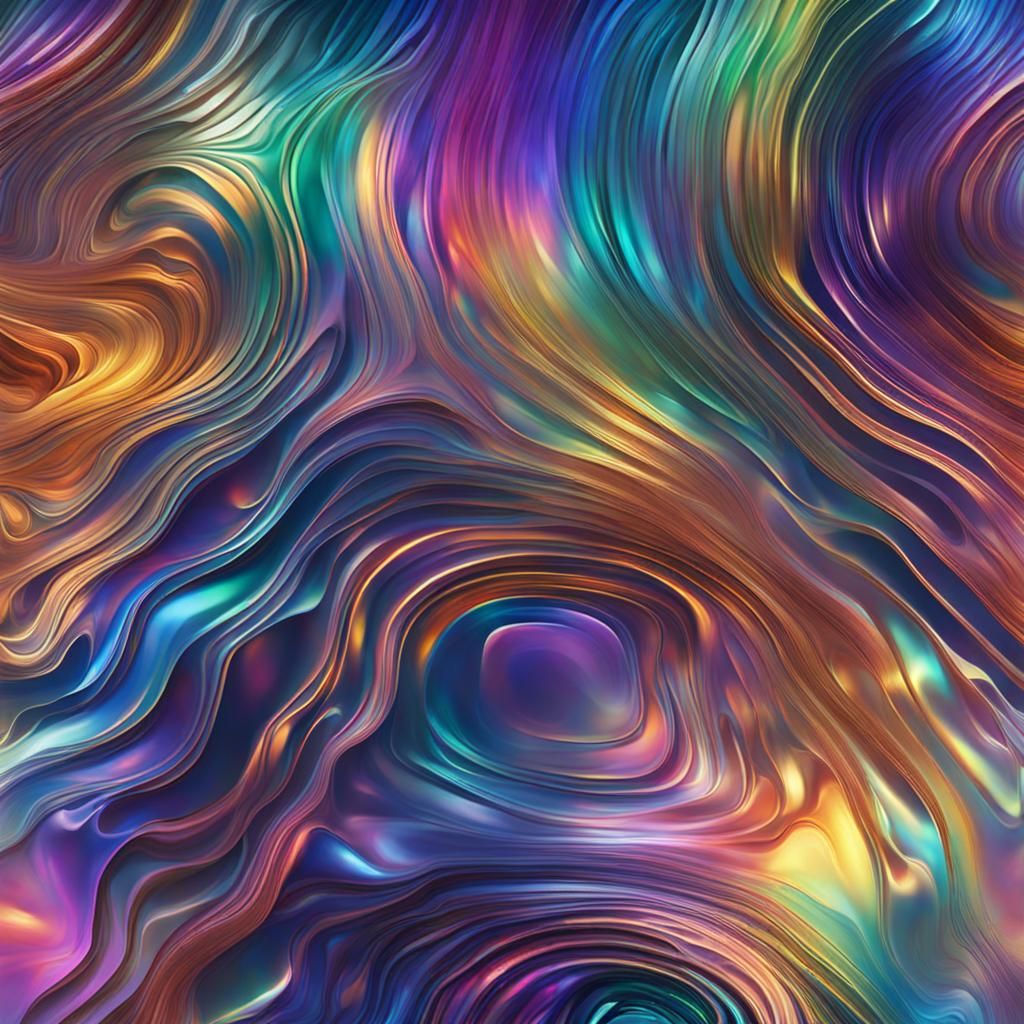 Enchanting Iridescent Textures with Shifting, Lustrous Hues