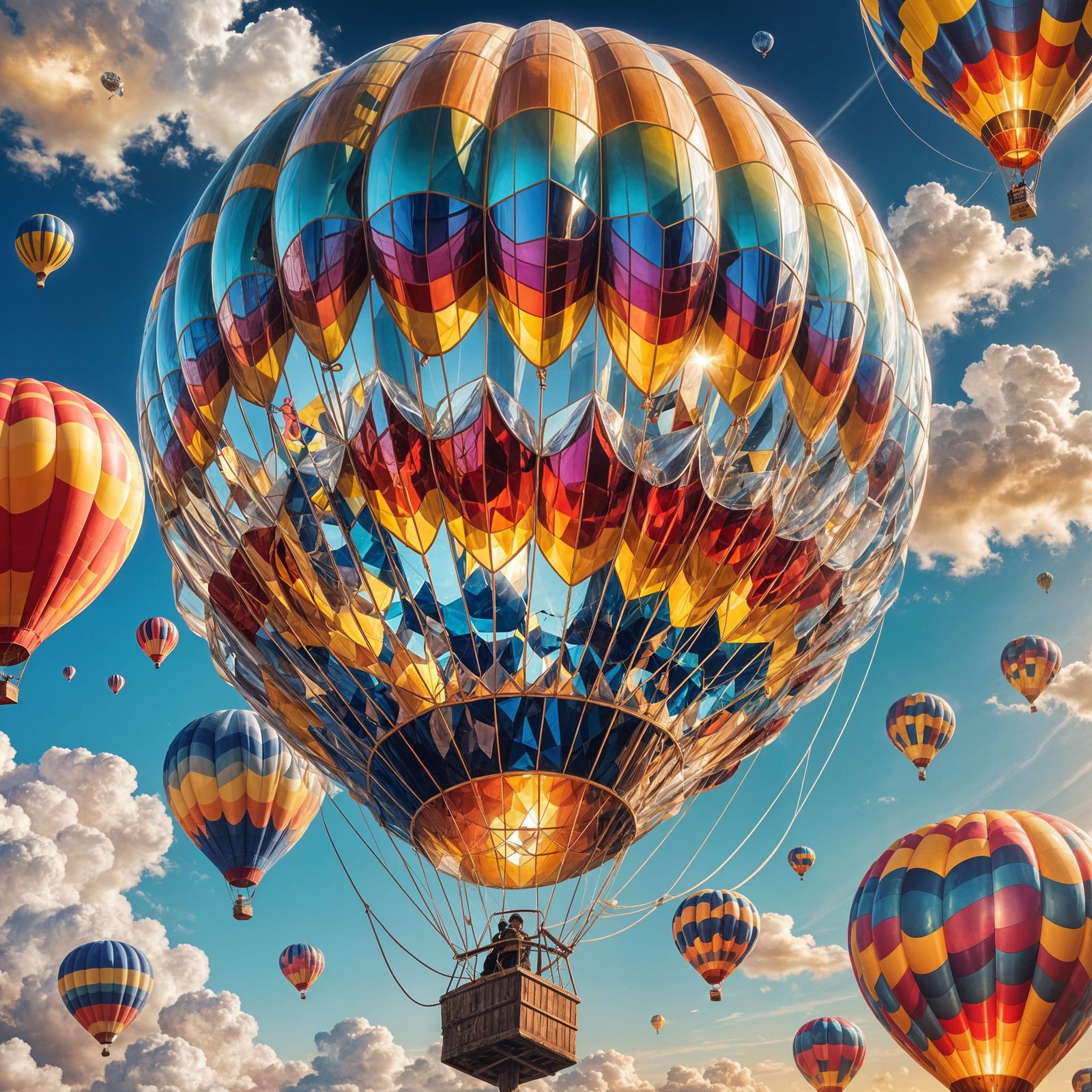 Crystal Hot Air Balloon Fantasy