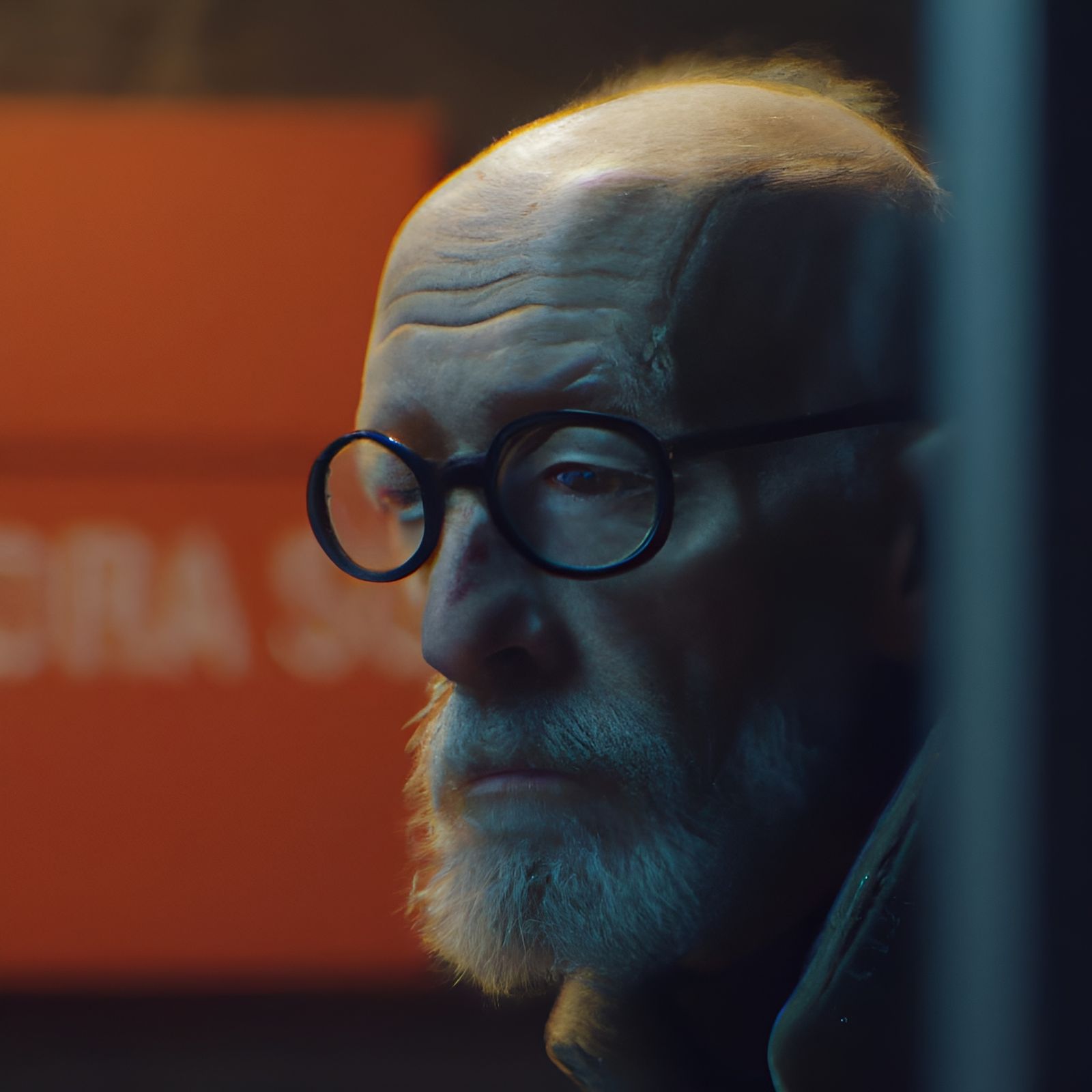 Suspira-esque Film Still of an Old Man