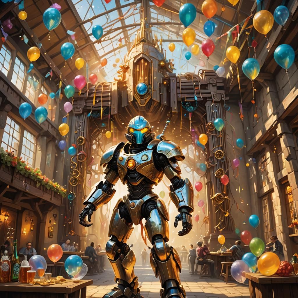 Bionicle Warrior Imprisoned in Oktoberfest Beer Hall