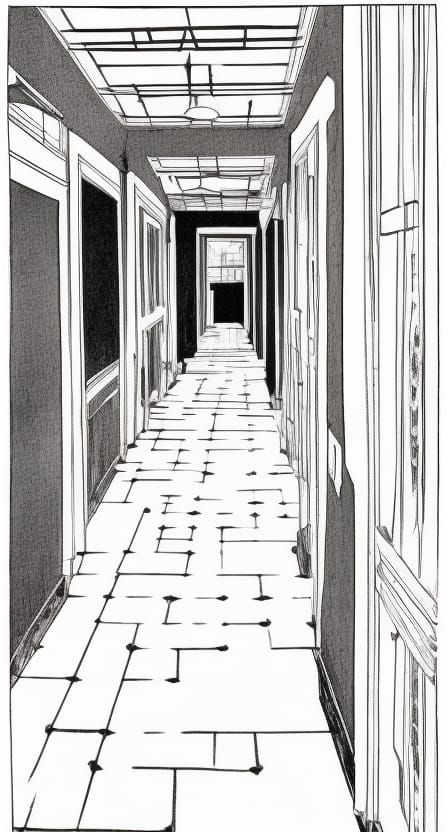 Dark Fantasy Hallways of Death Concept Art