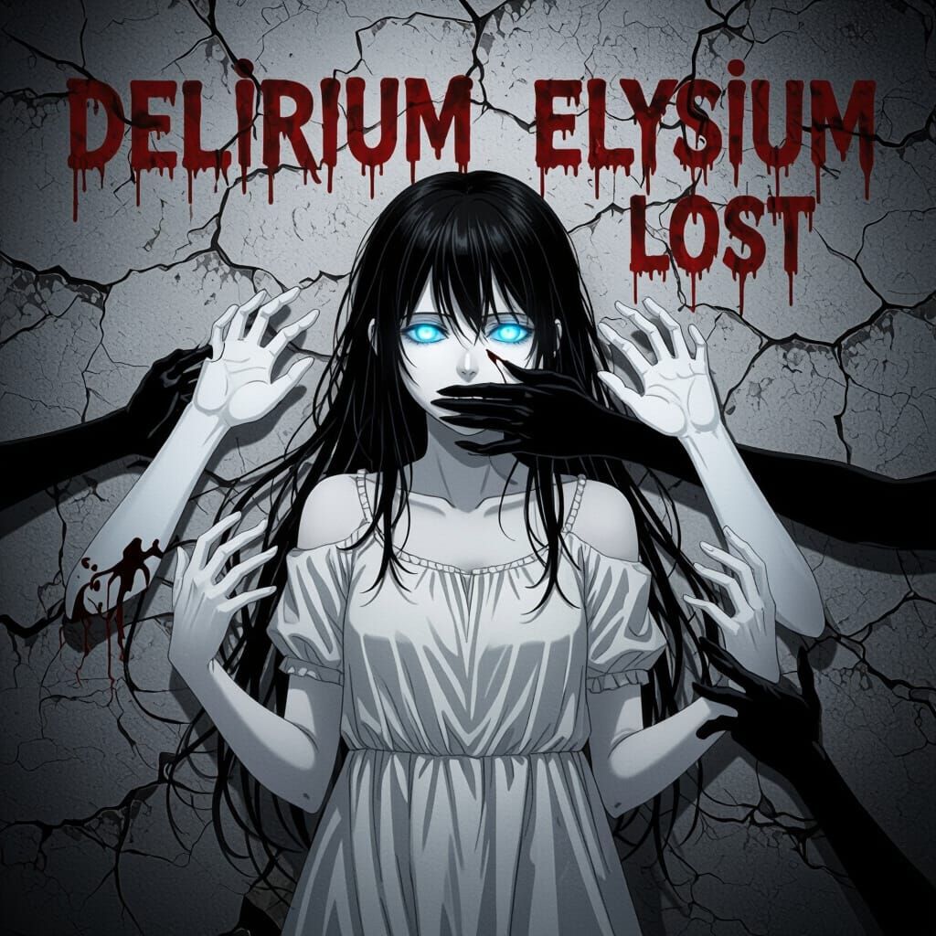 Haunting Manga Book Cover: Delirium Elysium Lost