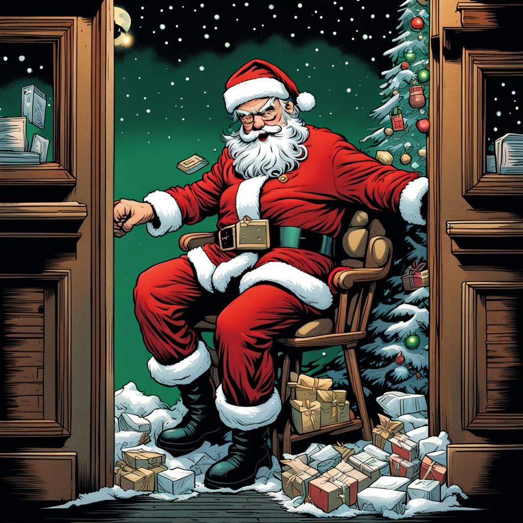Santa's Christmas Heist: A Comic Book Caper