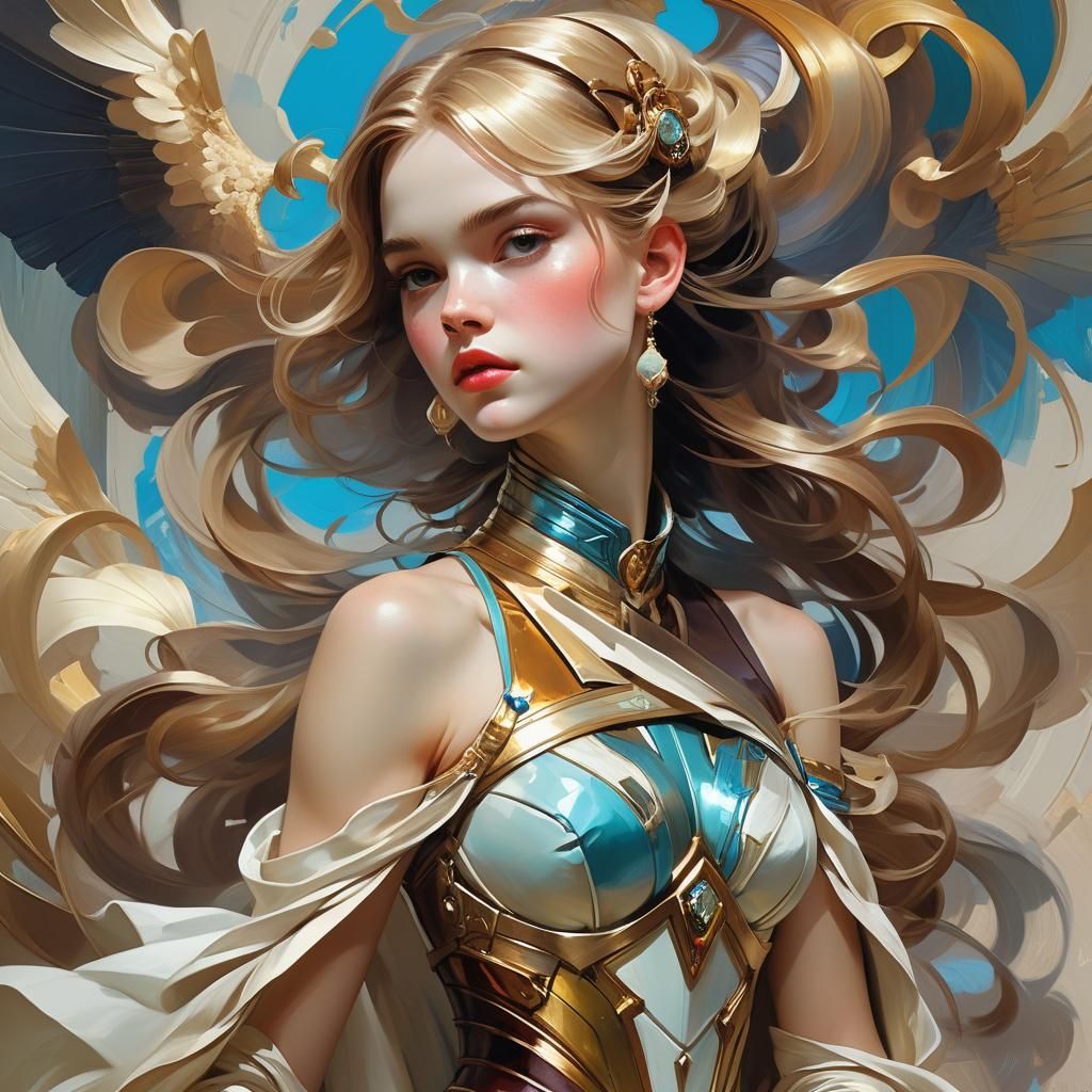 Detailed Dark Fantasy Art in Oil Painting Style