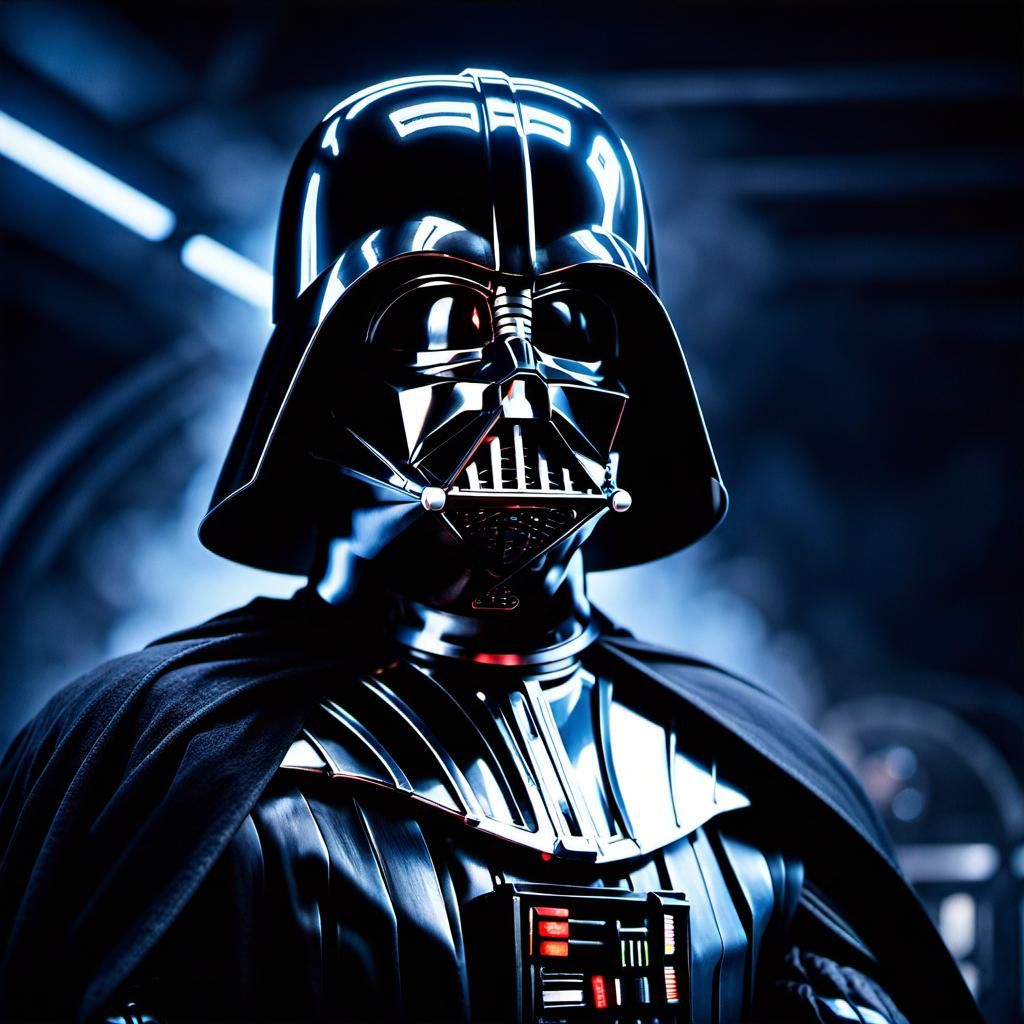 Darth Vader in Cloud City: Hyperrealistic 8k Portrait