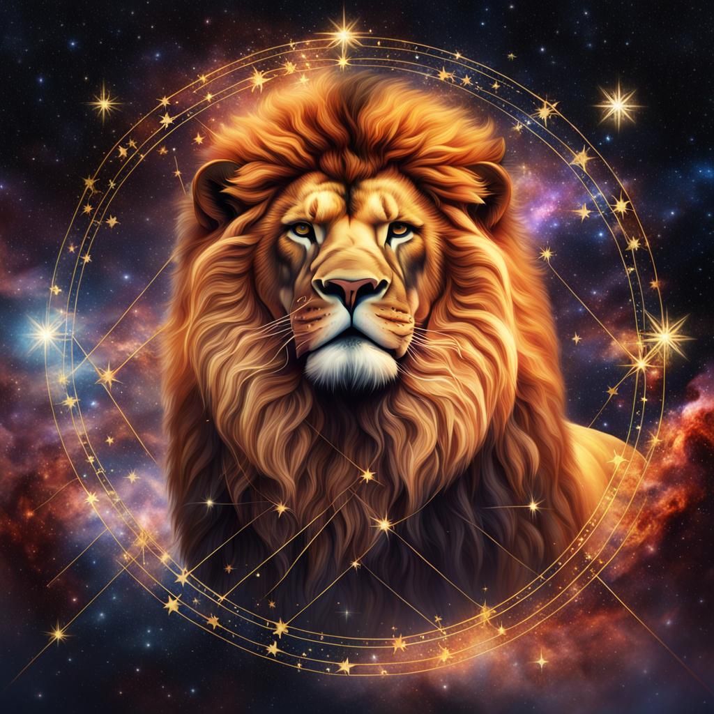 Stellar Lion Embodiment of Leo Star Sign