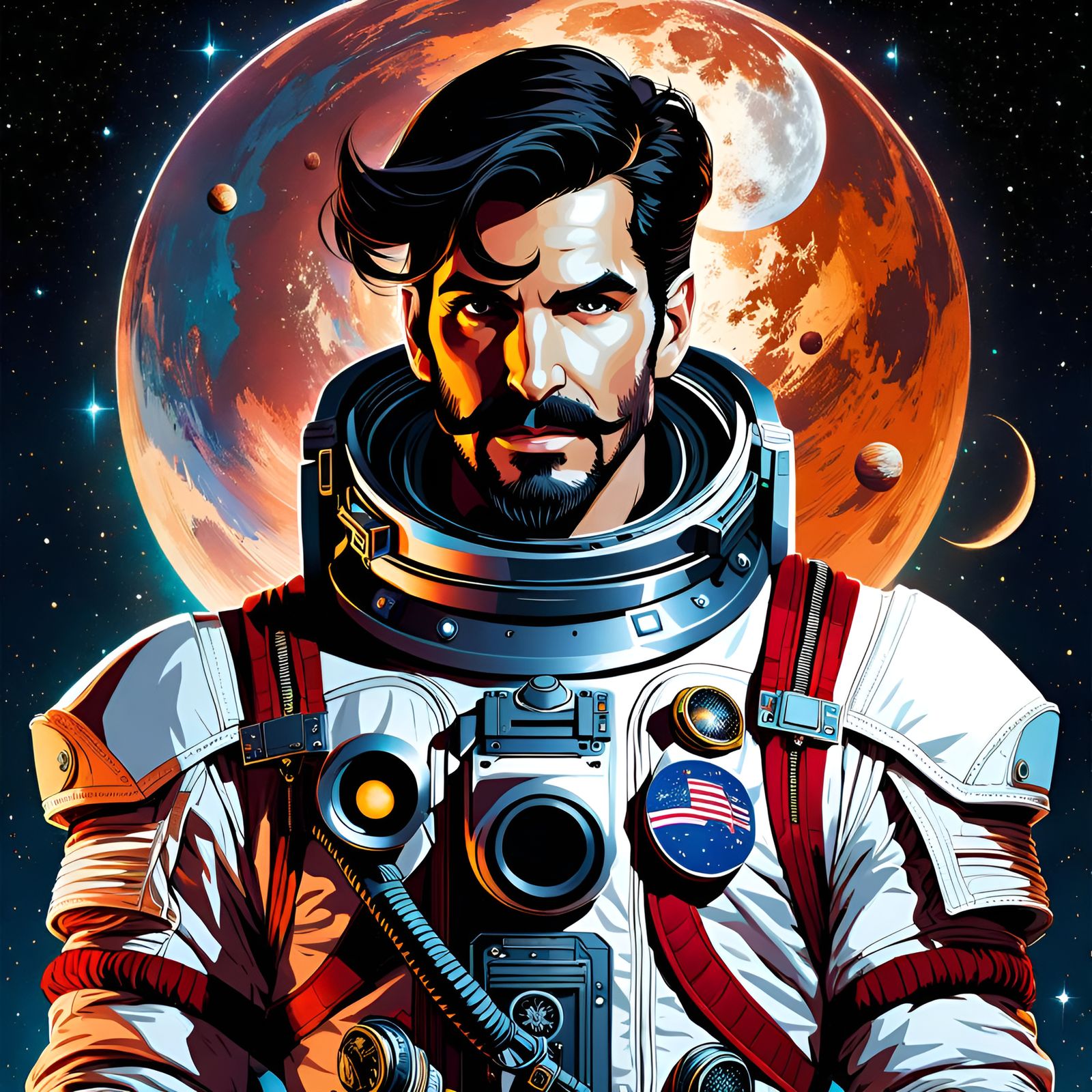 Astronaut Captain Hook: A Detailed Portrait