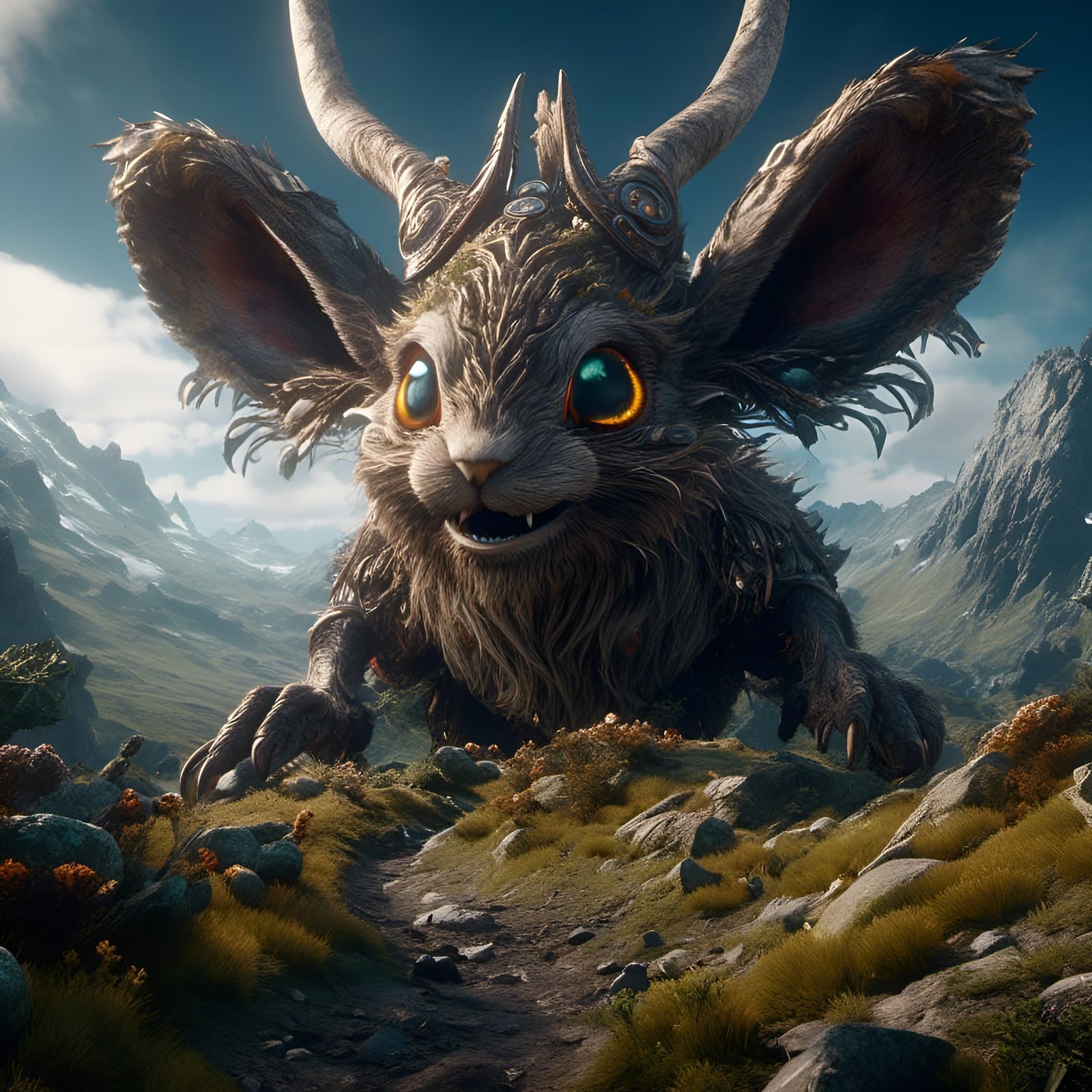 Ireland as Mountain Hare Monster in Unreal Engine