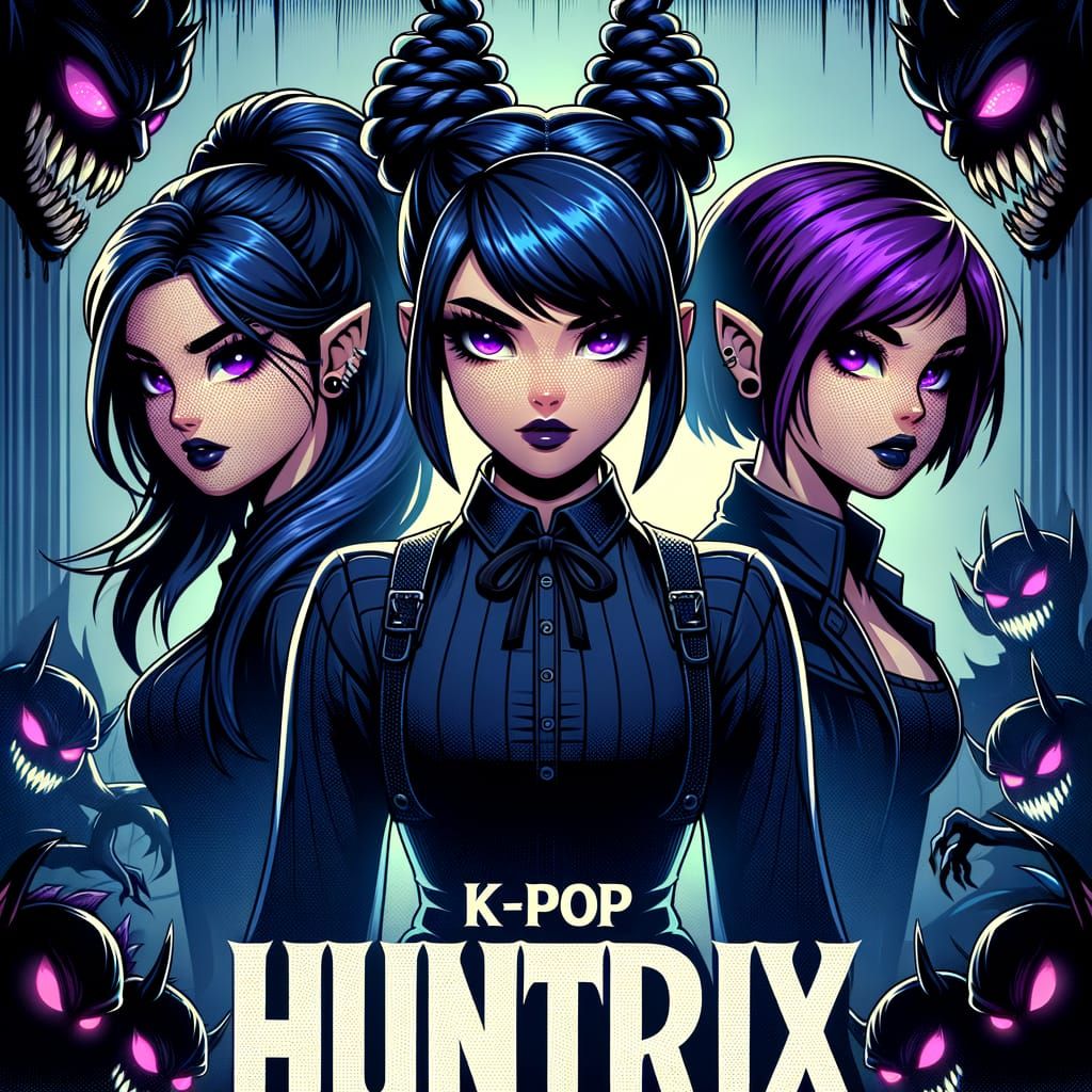K-Pop Demon Hunters Movie Poster Design