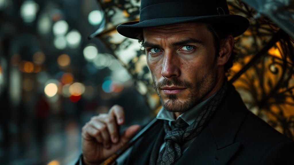 A Formal Gentleman in High-Contrast Repose