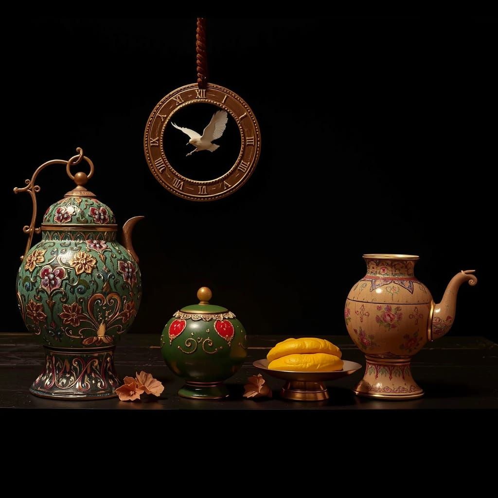 Surreal, Extravagant Masterpiece in Triadic Colors