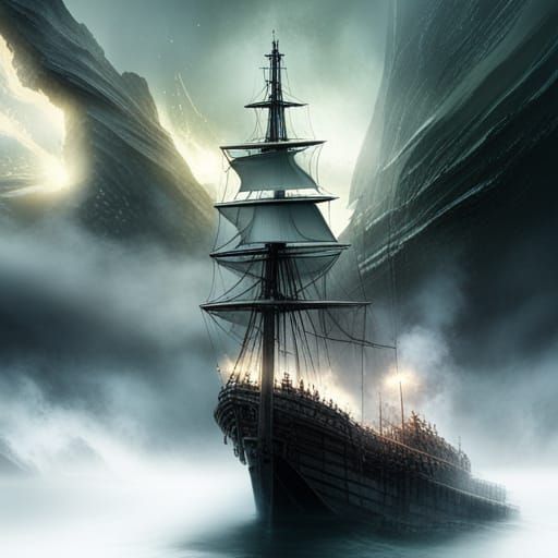 Epic Flying Dutchman Digital Matte Painting