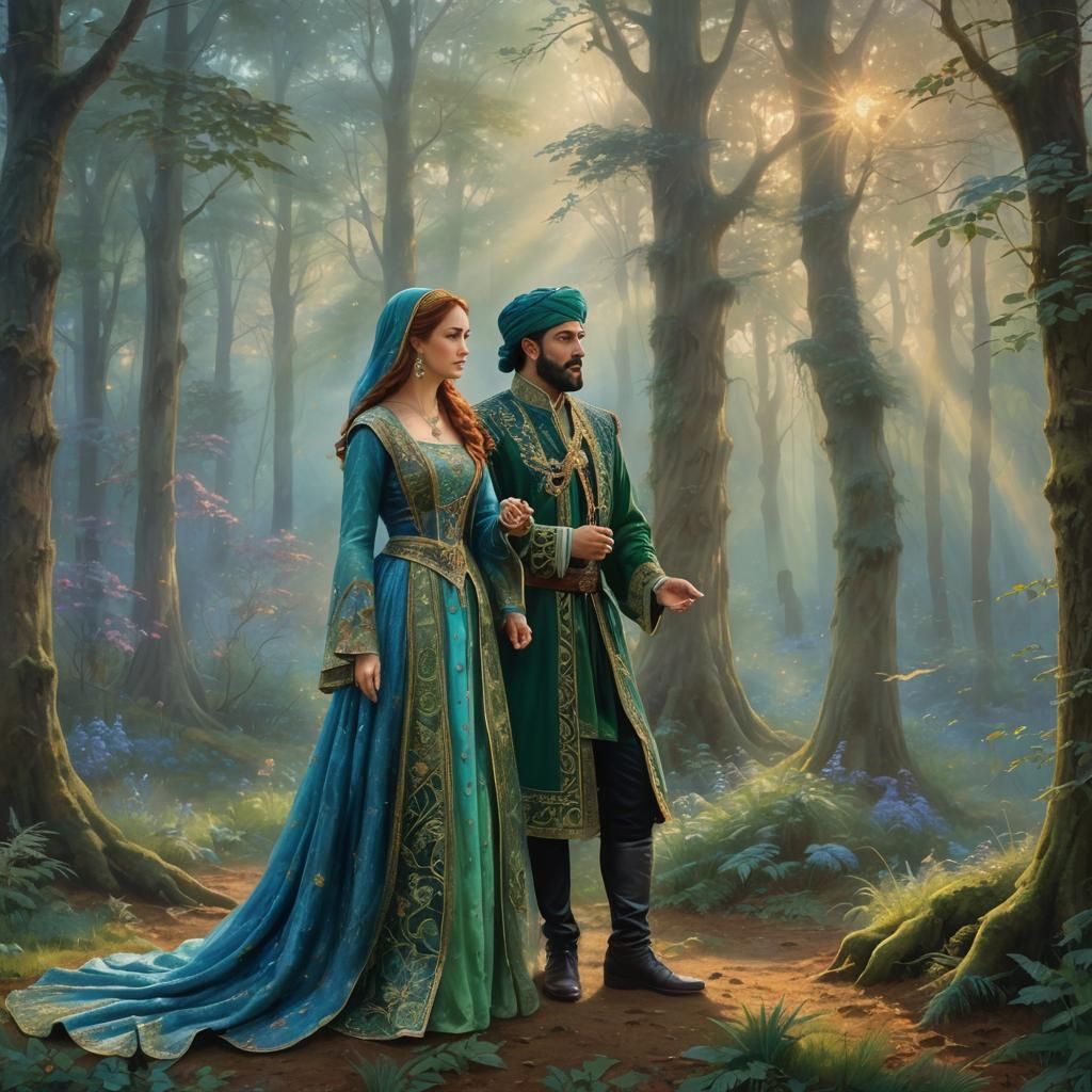 Hurrem and Sultan Suleiman
