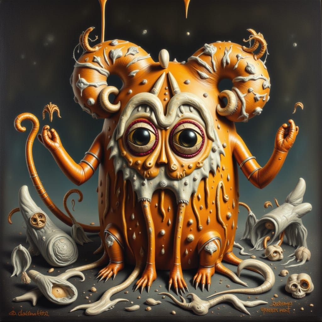 Abstract Geometric Shapes with Pretzel People