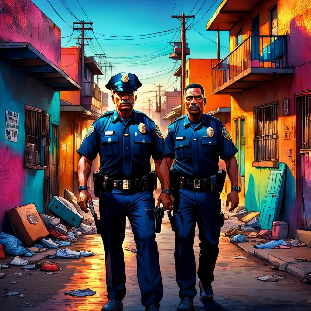 East Los Angeles Gang Crackdown: Hyperrealistic 8k Render