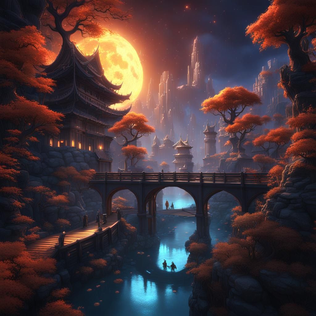 Glowing Spaceship Interior Concept Art