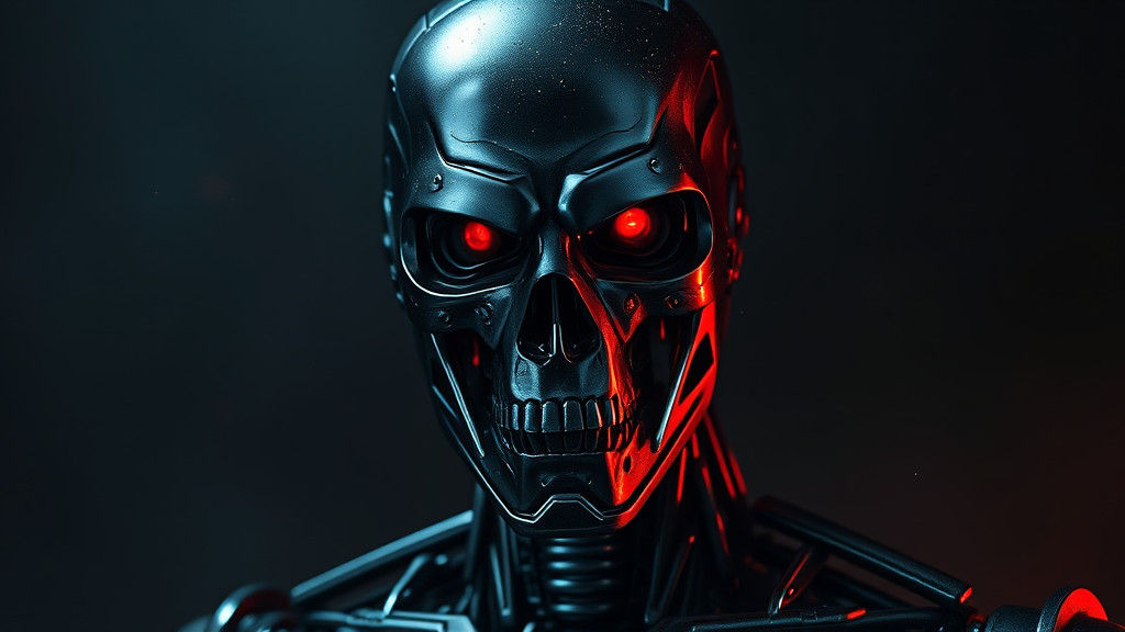 Realistic Terminator T-800 Wallpaper in UHD