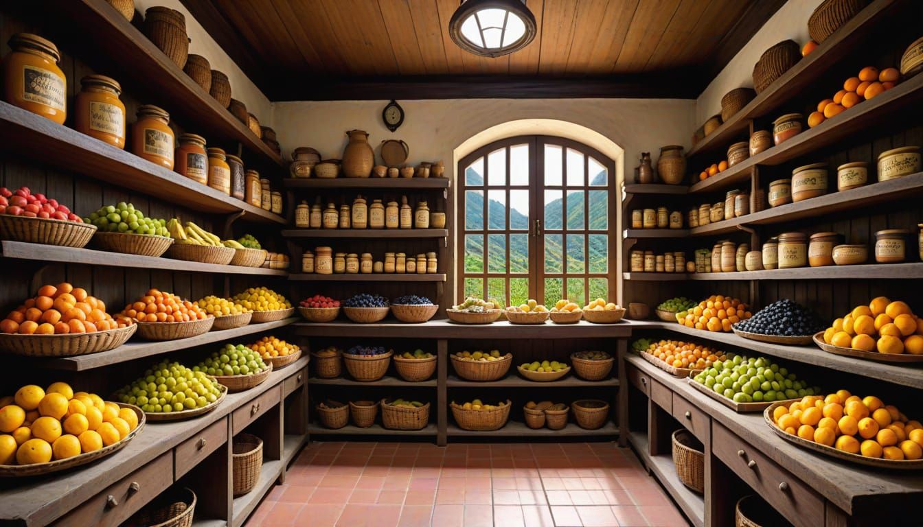 Vintage Kitchen Pantry of the 1920s with Dark Wood Cabinets ...