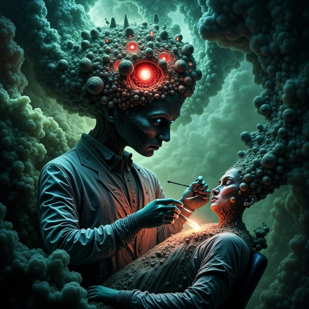 <lora:Abstract Reality:1.0> The Dentist Revisited