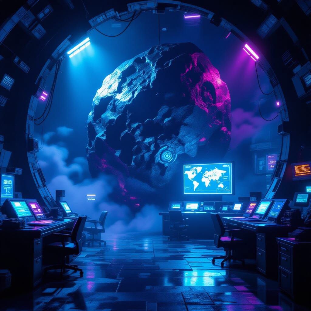 Secret Spy Hideout Inside Asteroid