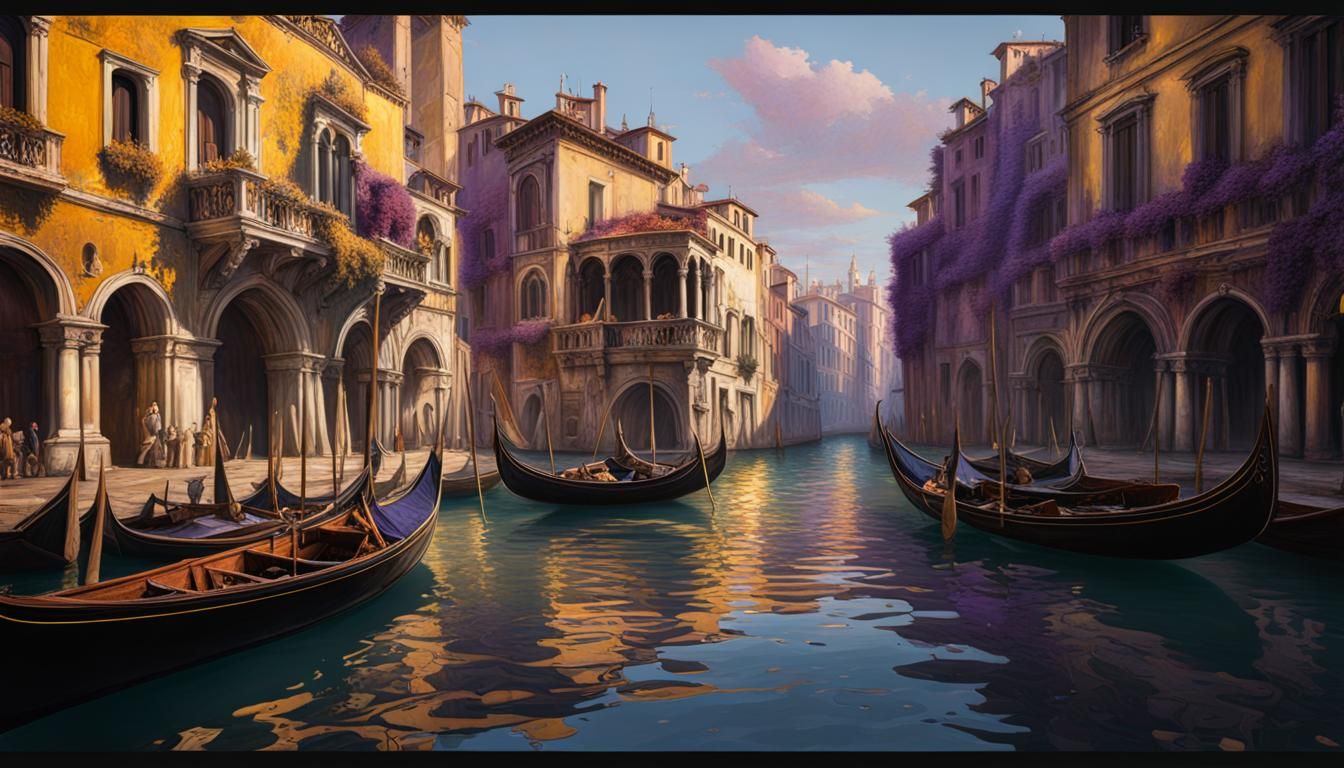 Venice Dark Fantasy Concept Art in 8K
