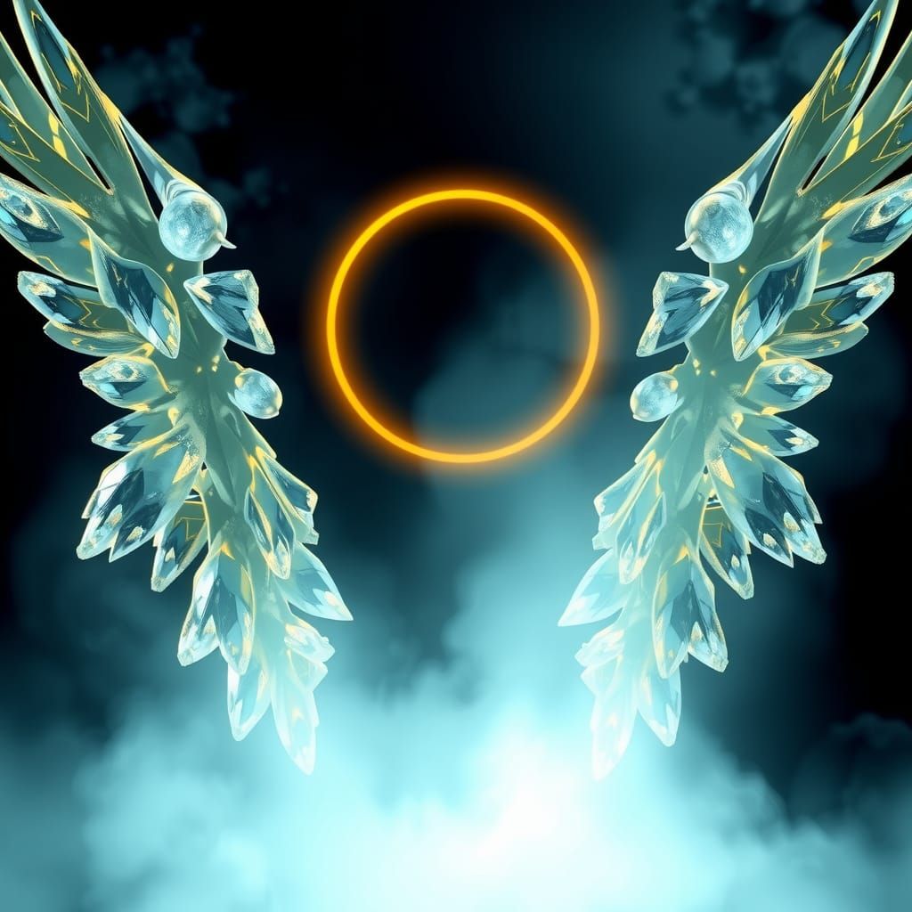 Golden Halo in Dark Academia Style