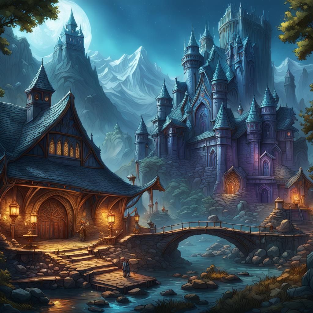 Epic D&D Game Cover Art in Unreal Engine 5