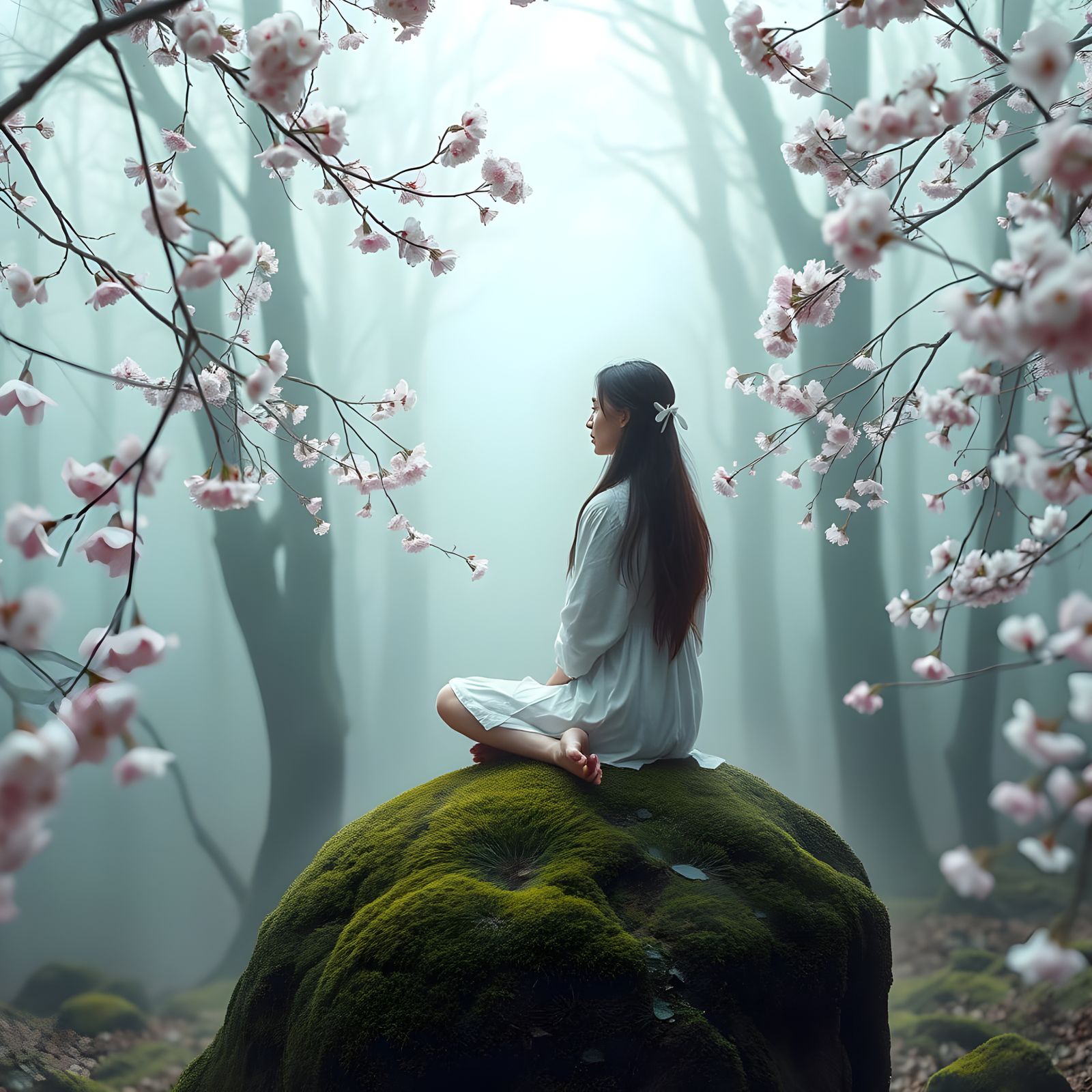 A Mysterious Scene of Restful Stillness