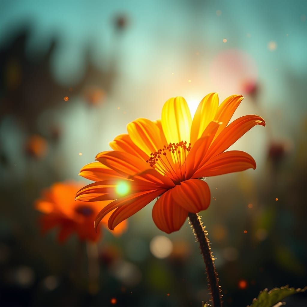 Vibrant Spring Bloom in Triadic Colors