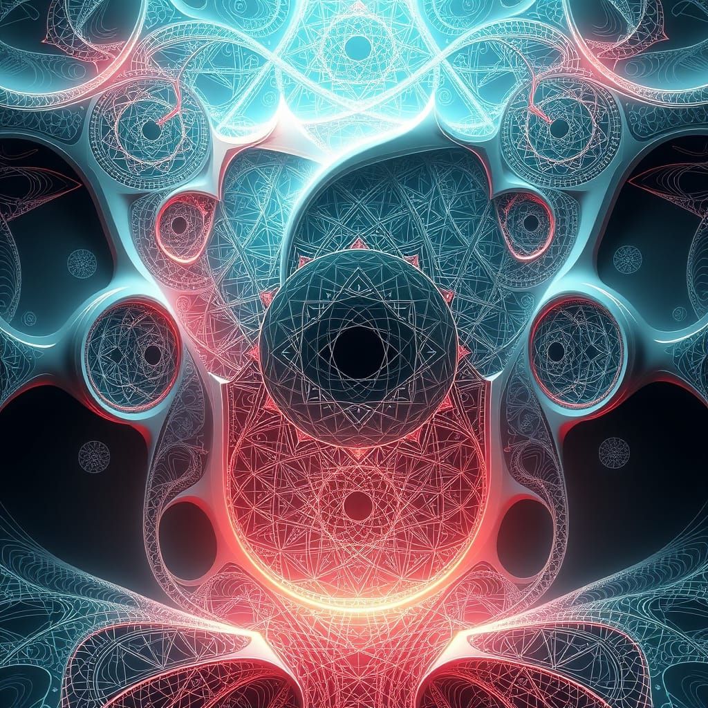 Destiny of the Endless: Abstract Vector Fractal Art