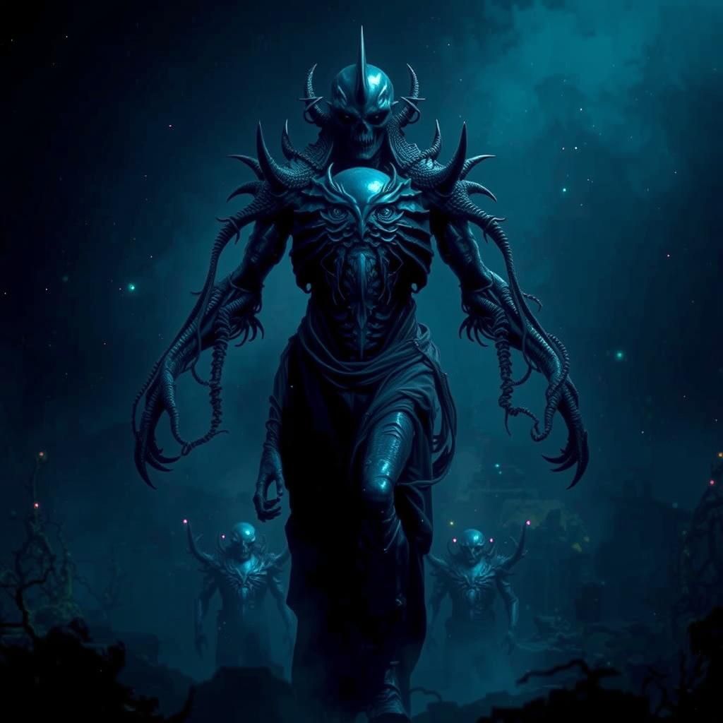 Eerie Cenobites in Biomechanical Realm