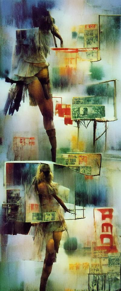 Neo-Noir Cyberpunk Comic Book Photograph