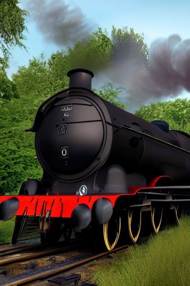 Flying Scotsman Steam Train in Ultra Detail