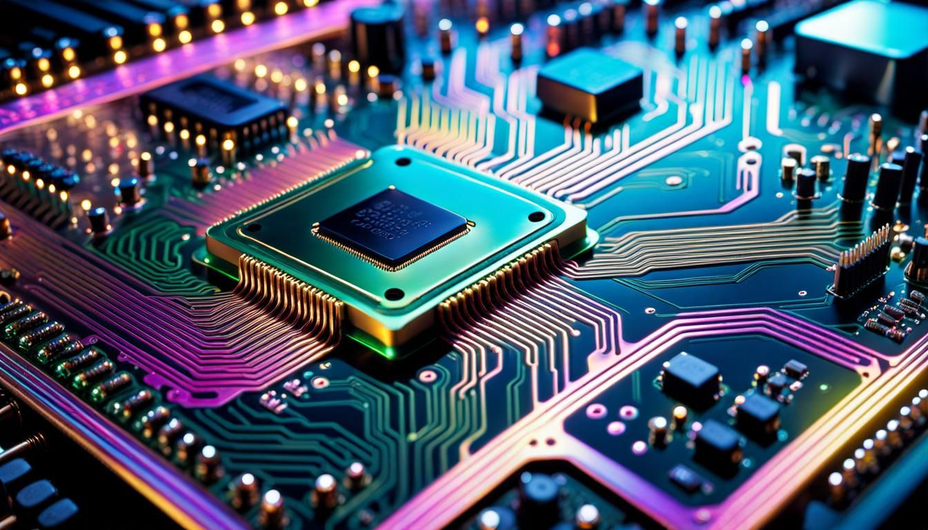 Iridescent Circuit Board (Widescreen)