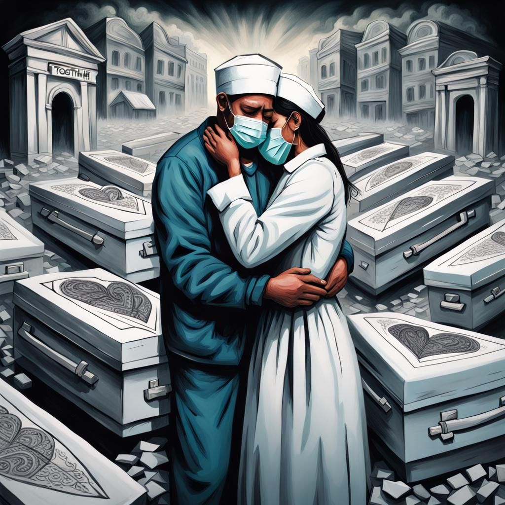 Touching Image of Grief, Strength and Tenderness