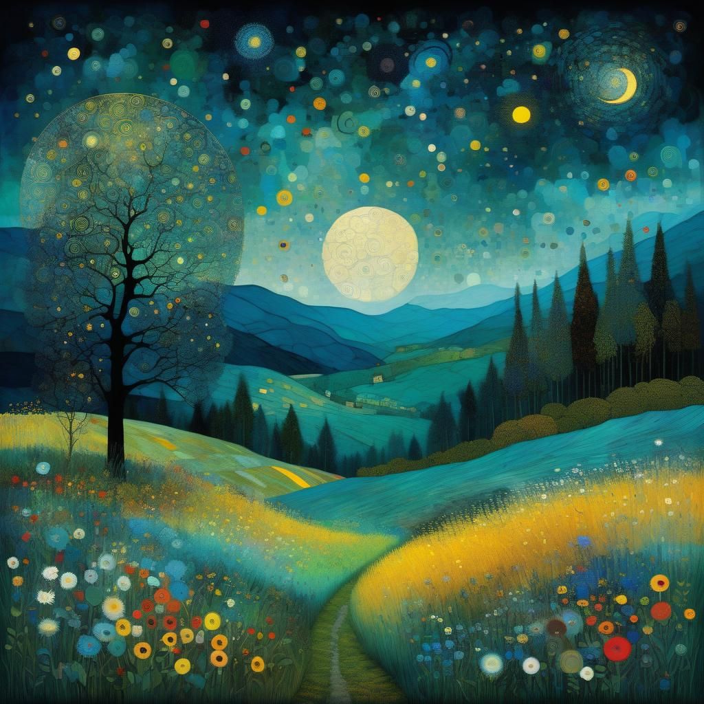 Whispers of Enchanted Moonlit Fields