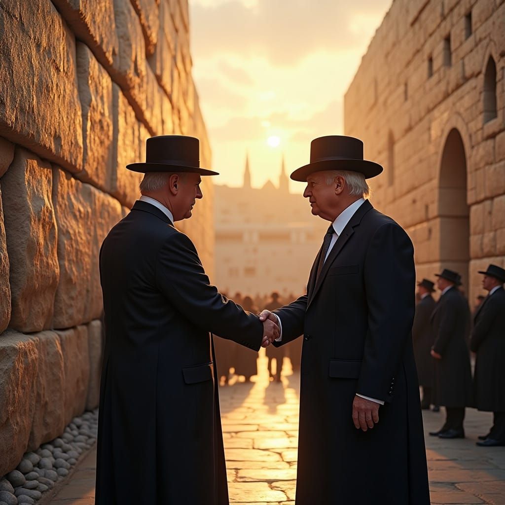 Optimistic Unity at the Western Wall as Day Meets Night