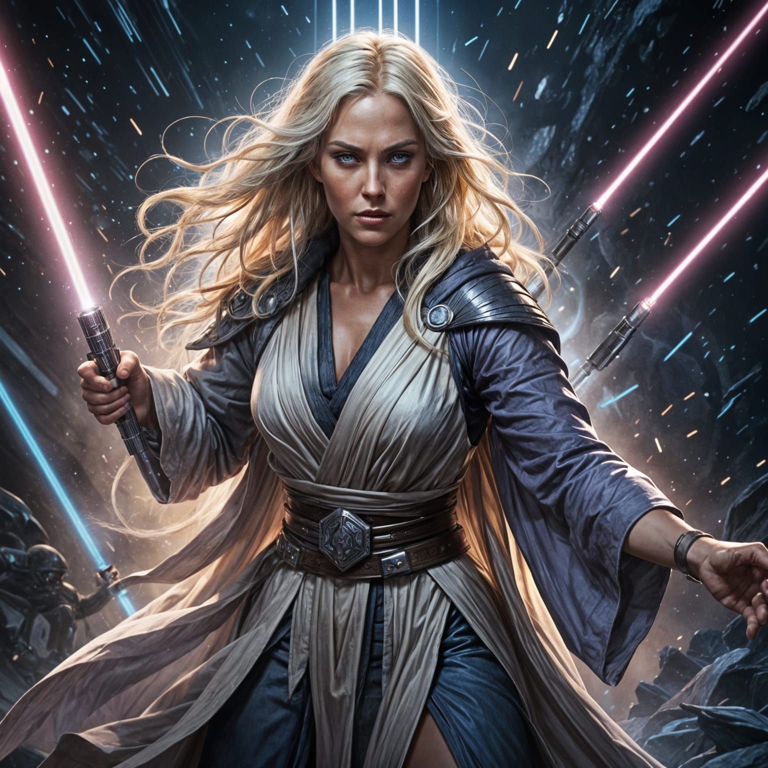 Platinum Blonde Jedi Master Concept Art