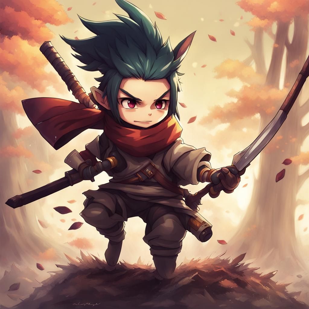 Anime Style Battle Between Yasuo and Teemo