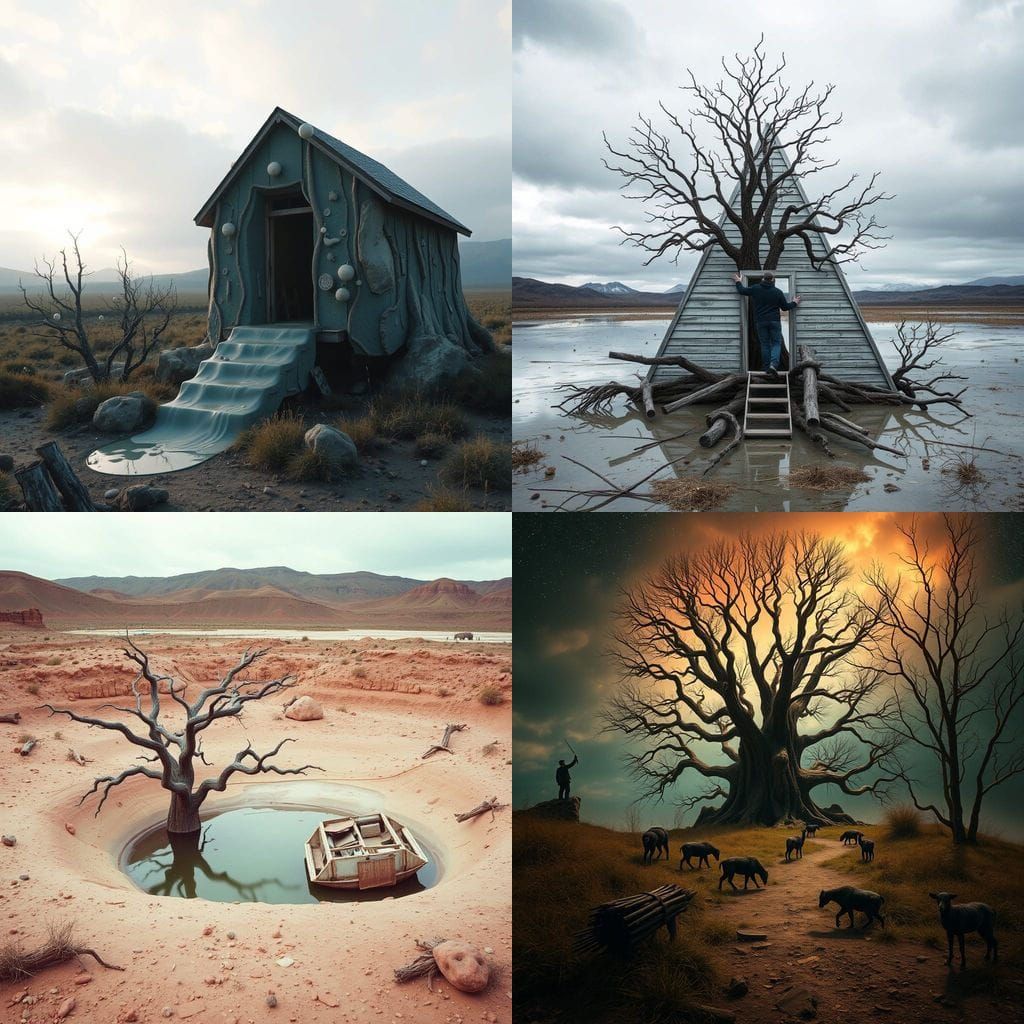 Surreal Dreamscape of Whimsy and Imagination