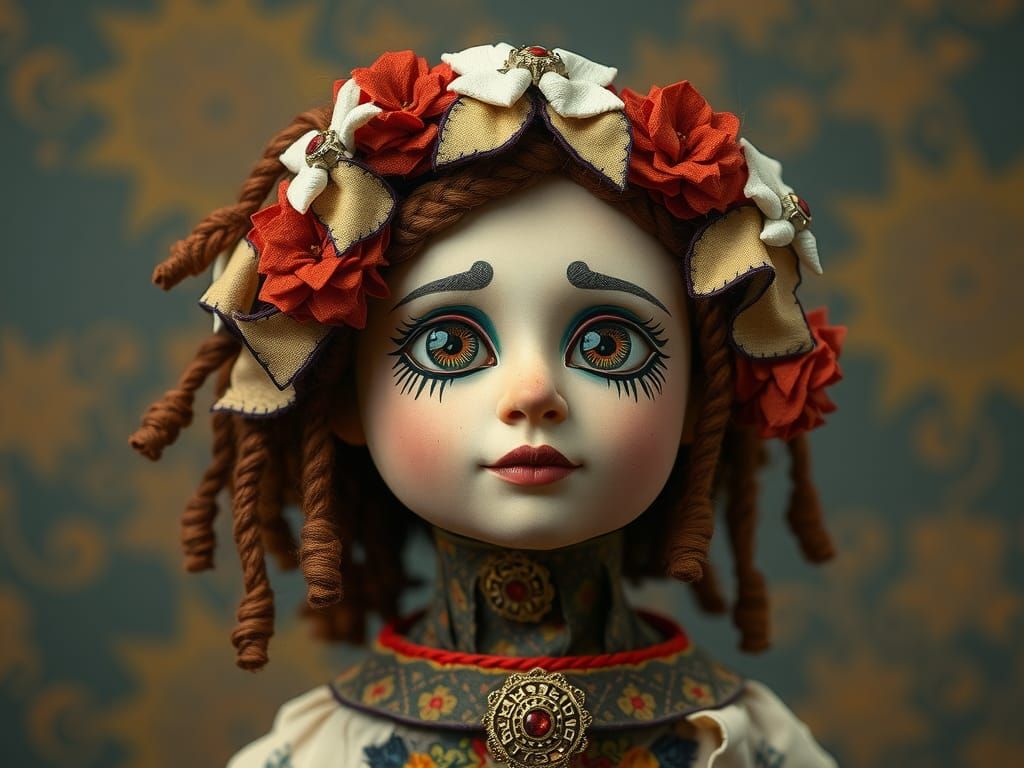 Quilted Patchouliwork Living Doll Character Design