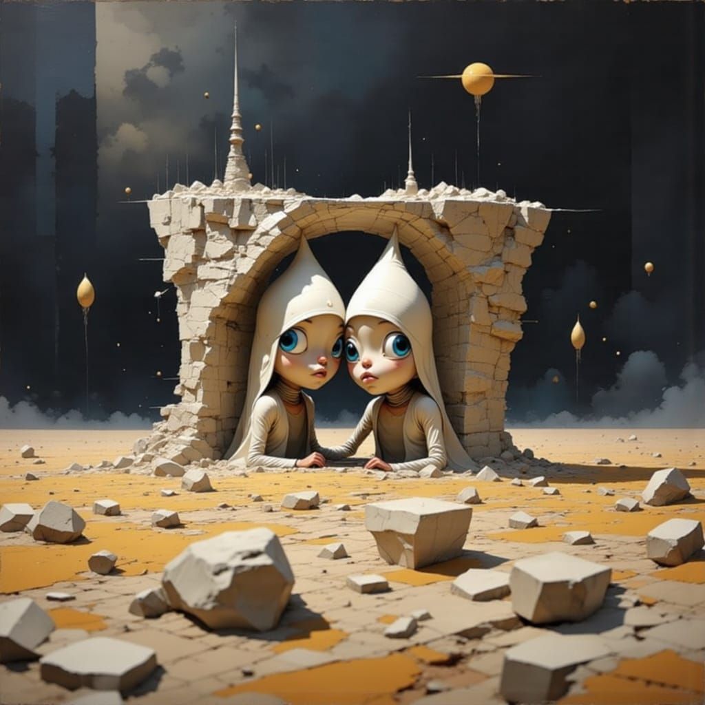 Surreal Portal in Dark Fantasy Style